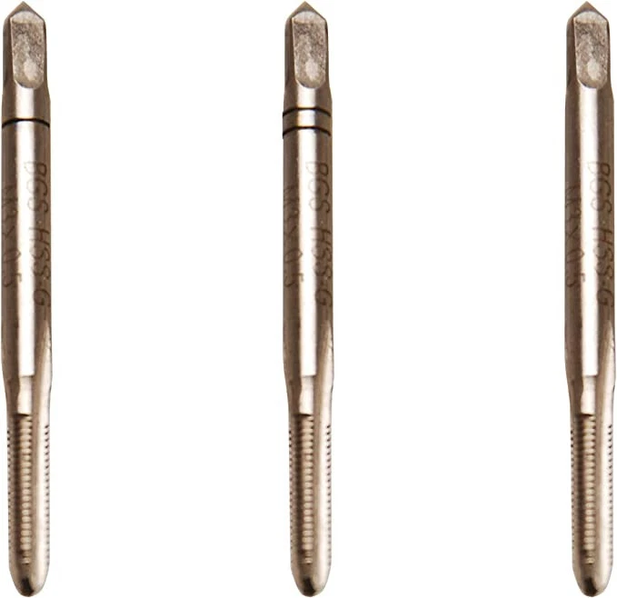 BGS TECHNIC JEU DE 3 TARAUDS HSS-G FILETAGE STANDARD M3 x 0.50