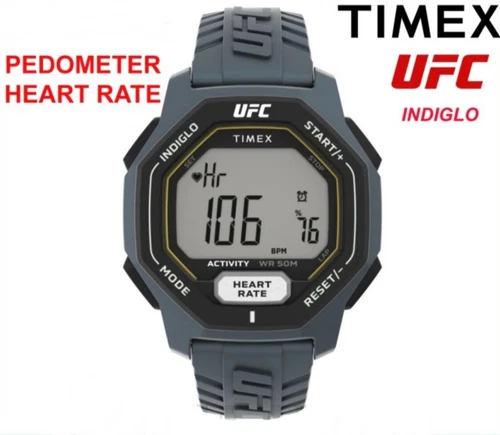 Timex Uhr Herren UFC Spark Herzfrequenz Digital Grau TW2V83900 UVP 90€