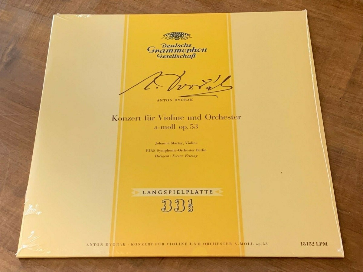 Johanna Martzy ベートーヴェン ドヴォルザーク CD Dvorak Violin Concerto JOHANNA MARTZY DGG Clearaudio 180g LPM