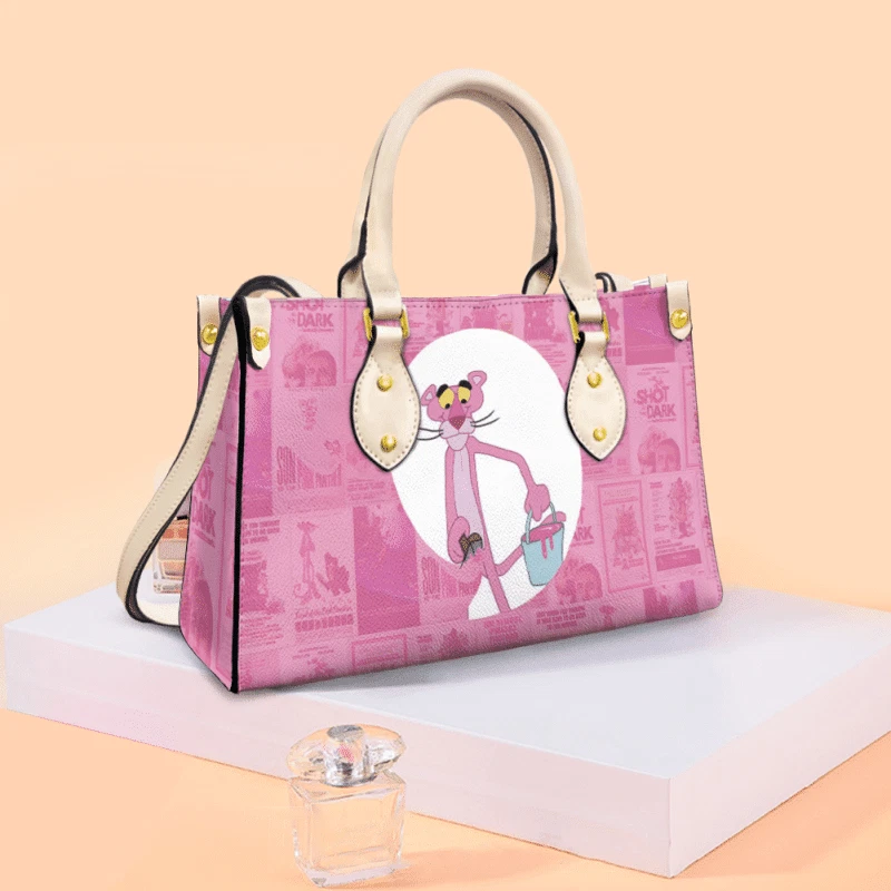 Pink Panther Comic Leather HandBag