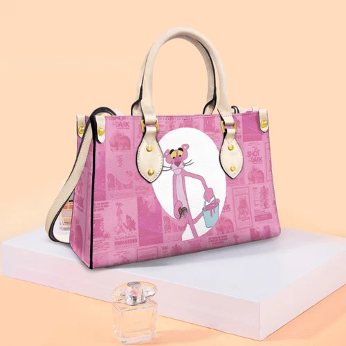 Pink Panther Comic Leather HandBag