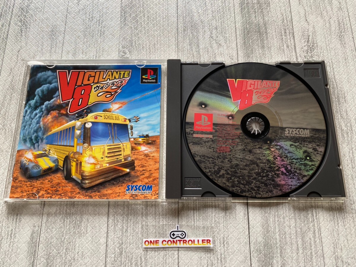 SONY PS 1 & 2 Vigilante 8 & side-by-side & Ridge & Rage Racer