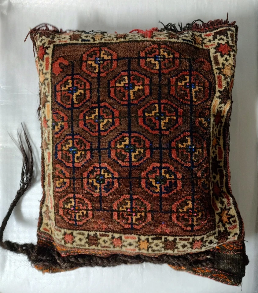 Two Traditional Handmade Unique Tribal Pillows Geometric Design - Image 2 of 4