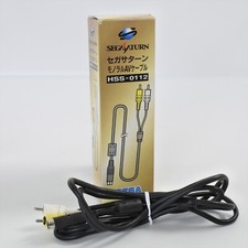 Sega Saturn Monaural AV Cable HSS-0112 Boxed Sega Official ss JAPAN 1879