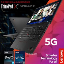 Lenovo ThinkPad X1 Carbon Gen10 14 1920 1200 12th-i7 16G 256GB SSD 5G 4G LTE