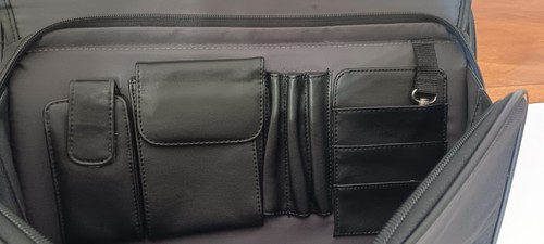 Kenneth Cole Reaction 16.5" Messenger Portfolio Laptop Briefcase Black W/Handle - Picture 18 of 18