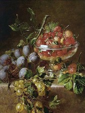 A STILL LIFE WITH PRUNES Tile Mural Kitchen Bathroom Wall Backsplash Ceramic 6x8