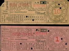 c1910 Portland OR Railway Light Power Pair Tickets Street Trolly Train Electric