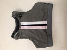 Nike Women's Crop Sports Bra Gray/Pink/Black Sz XS BV0646-091