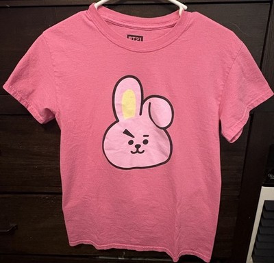 BT 21 Cooky Pink Short Sleeve T Shirt Size Small 