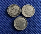 1958 & 1959 Roosevelt Dimes Lot of Three 90% Silver Coins! Free Shipping!