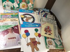 VINTAGE IRON ON TRANSFER LOT OVER 30 NOS Most Childrens