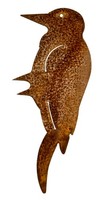 Edelrost Specht Rost Baumstecker Metall Gartendeko Vogel Figur Deko Tierfigur