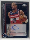 2025-26 Topps Chrome Alex Sarr Auto Autograph Signed #TCA-AS Wizards