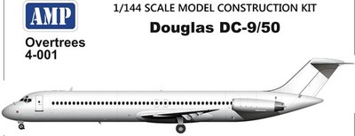 Douglas Dc-9 /50 Plastic model aircraft 1/144 AMP OvT-4-001