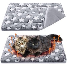 2 Pack Self Warming Cat Mat Self Heating Pad Bed Reversible Machine Washable ...