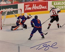 Tij IGINLA Signed 8x10 Photo! Utah Mammoth!  Kelowna Rockets! W/COA