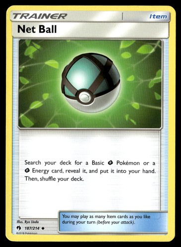 Net Ball 187/214 Uncommon Lost Thunder Pokemon Lightly Played