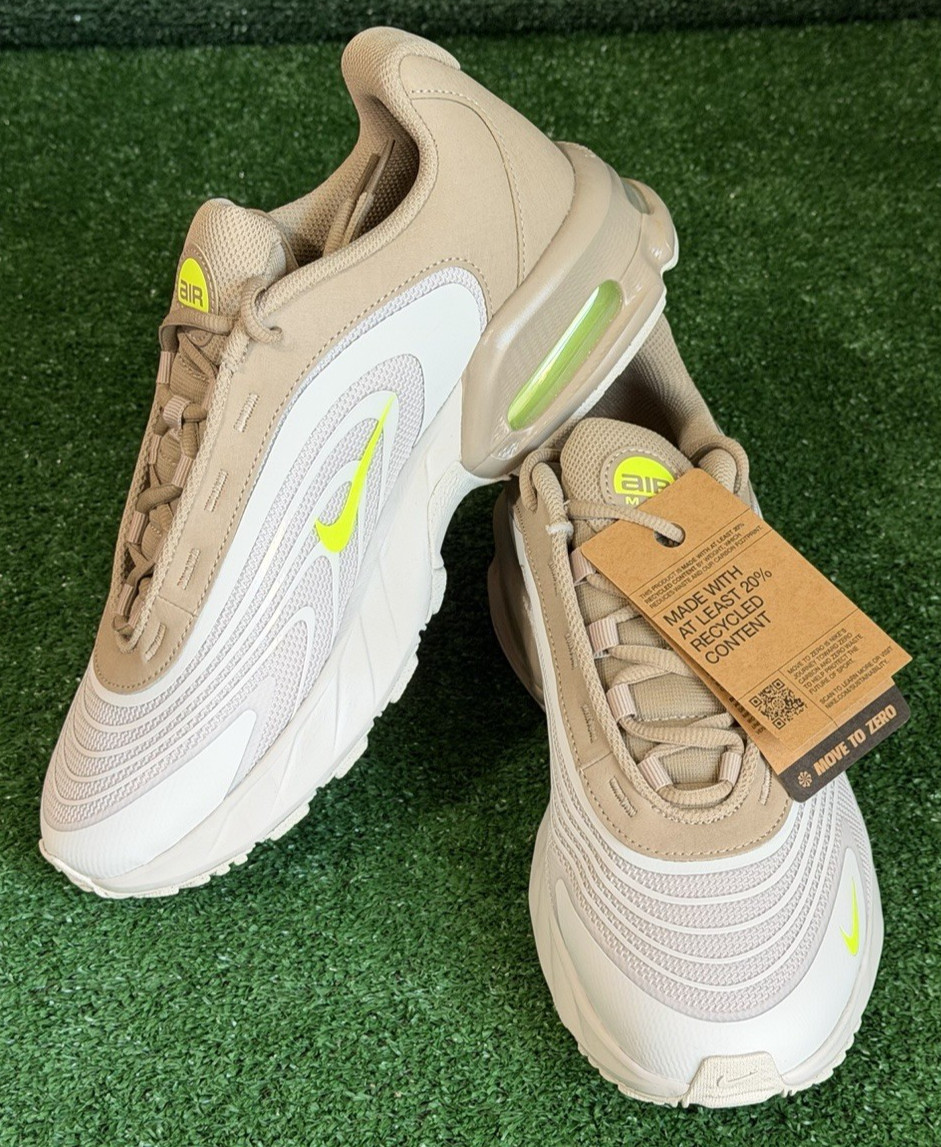 Nike Air Max Fire Sneakers Men's 9.5 Light Bone Volt Khaki (IF2621-002), NIB — product photo 3 of 16