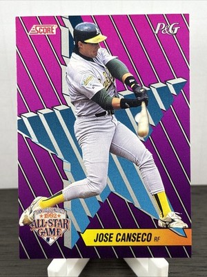 1992 Score Proctor & Gamble P&G All-Star Game Jose Canseco #8 of 18 Athletics!!!