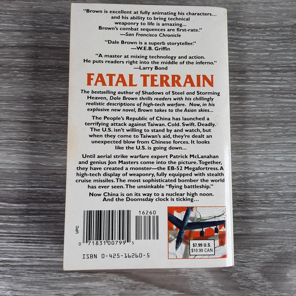 Fatal Terrain Dale Brown 1998 Berkley First Berkley Edition Thriller Foto 2 de 4