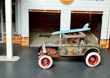 Custom Hand Painted Hot Wheels 1931 Ford Model A Rat Rod Surf Car White Walls