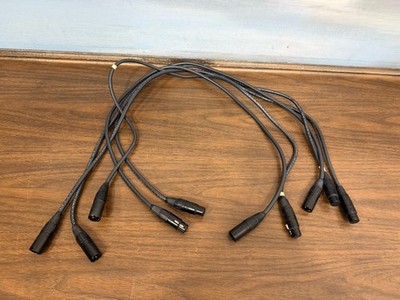 Straight Wire Symphony XLR Cables 1 Meter balanced Lot Of 5 Cables