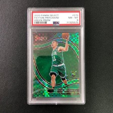2020-21 Panini Select Payton Pritchard RC Green Prizm /5 Celtics PSA 8