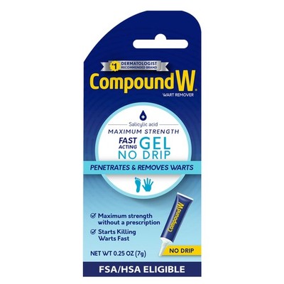 Compound W Maximum Strength Wart Remover Gel, 0.25 Oz
