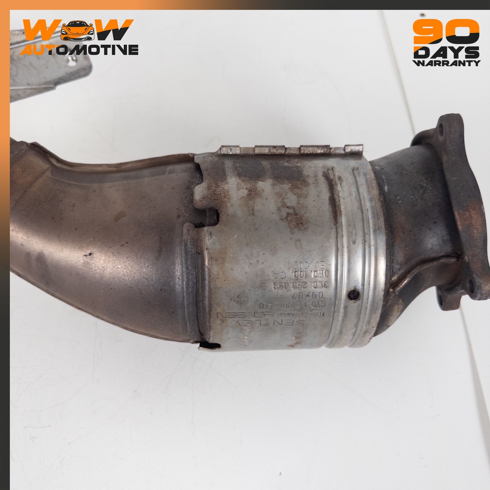 04-17 BENTLEY CONTINENTAL GTC FLYING SPUR LEFT RIGHT EXHAUST DOWNPIPE SET OEM