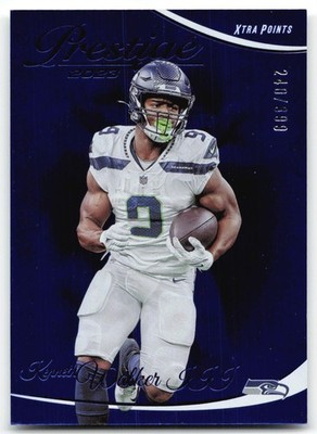 Kenneth Walker III 2023 Panini Prestige Xtra Points Blue #/399 Seattle Seahawks