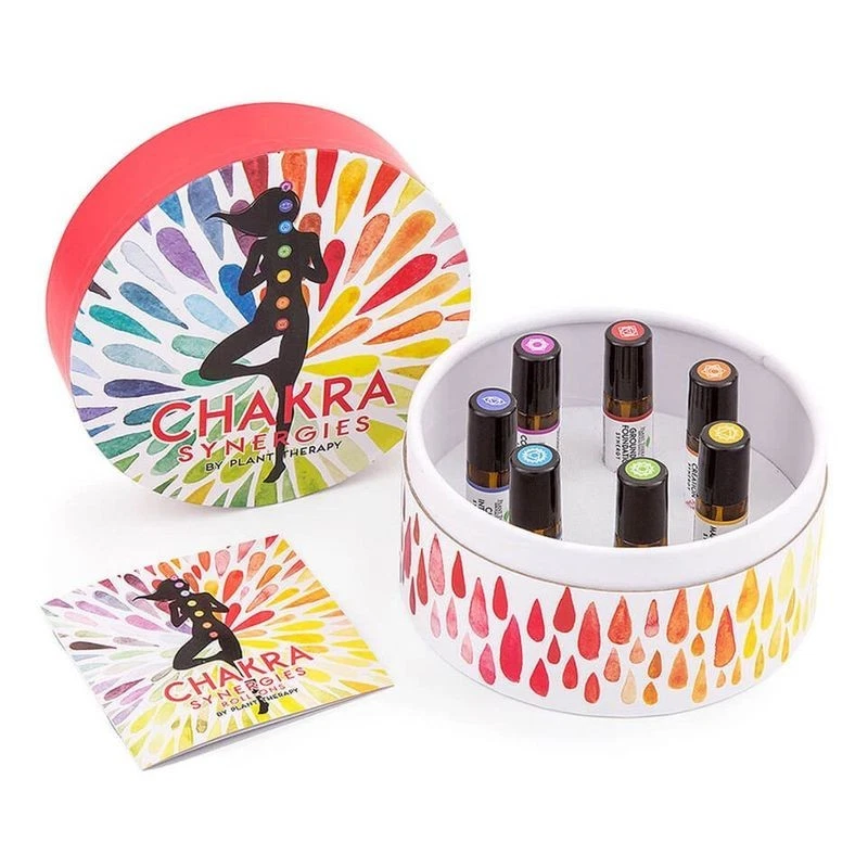 Juego de rodillos de aceite chakra en caja Foto 4 de 4