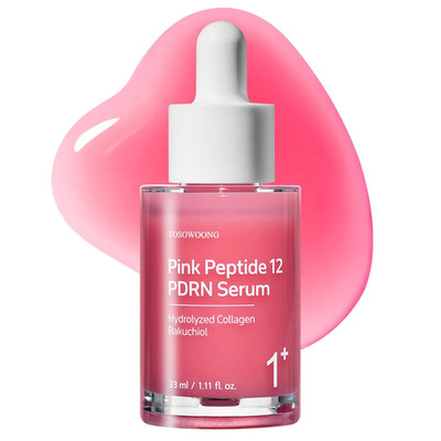 Pink Peptide 12 PDRN Serum with Salmon DNA PDRN 10,320Ppm, 12 Peptides, Niacinam