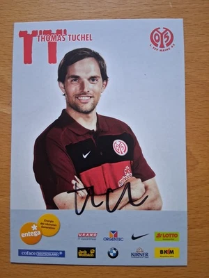 Autogrammkarte vom englischen Nationaltrainer Thomas Tuchel beim FSV Mainz 05 - Bild 1 von 2