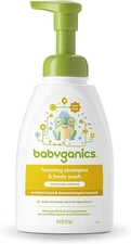 Babyganics Baby Shampoo + Body Wash Pump Bottle, Chamomile Verbena, 16oz