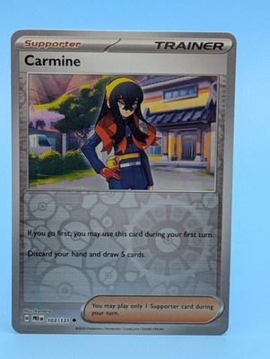Pokemon TCG Sammelkarte CARMINE Reverse Holo Trading Card englisch 103/131