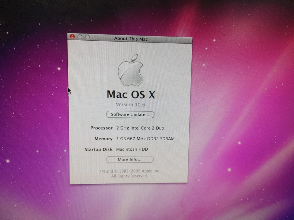 Good Condition Apple 17inch iMac White Late 2006 2Ghz C2D 1GB RAM 160GB HDD - Image 3 of 4