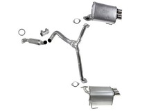 Exhaust Y Pipe With Dual Mufflers For 12-14 Subaru Impreza 2.5l Turbo Wrx 4 Door Exhaust Y Pipe With Dual Mufflers For 12-14 Subaru Impreza 2.5l Turbo Wrx 4 Door
