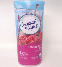 Crystal Light Sugar-Free Raspberry Ice Drink Mix 6 - 2 Qt Packs 5 Cal per Svg