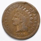 1866 Indian Head Cent Good (G) Details