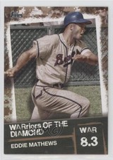2020 Topps Warriors of the Diamond Gold 36/50 Eddie Mathews #WOD-46 HOF y0i