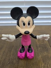 Disney Just Play Minnie Mouse Action Figure Toy Collectible Pink Dress Shoes
