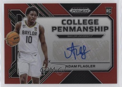 2023 Panini Prizm Draft Picks College Penmanship Red /149 Adam Flagler Auto 0v2h