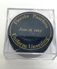 Florida Panthers Puck - Uniform Unveiling June 14, 1993 Official Czech Hockey