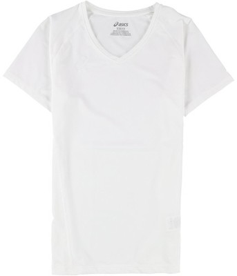 ASICS Womens Spin Serve Volleyball Basic T-Shirt, white, M