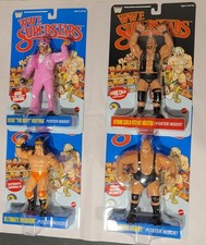 SET! ALL LJN WWE Superstars Series Wave 2 Blue Card Warrior Ventura Bundy Austin