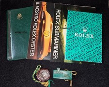 ROLEX VINTAGE SUBMARINER SDW BOOKLET WALLET  TAG 5513 16800 16660 * ITA 1988 *