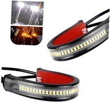 2PCS Motorcycle LED Turn Signal Light, Switchback LED Turn Signals, Bike Turn