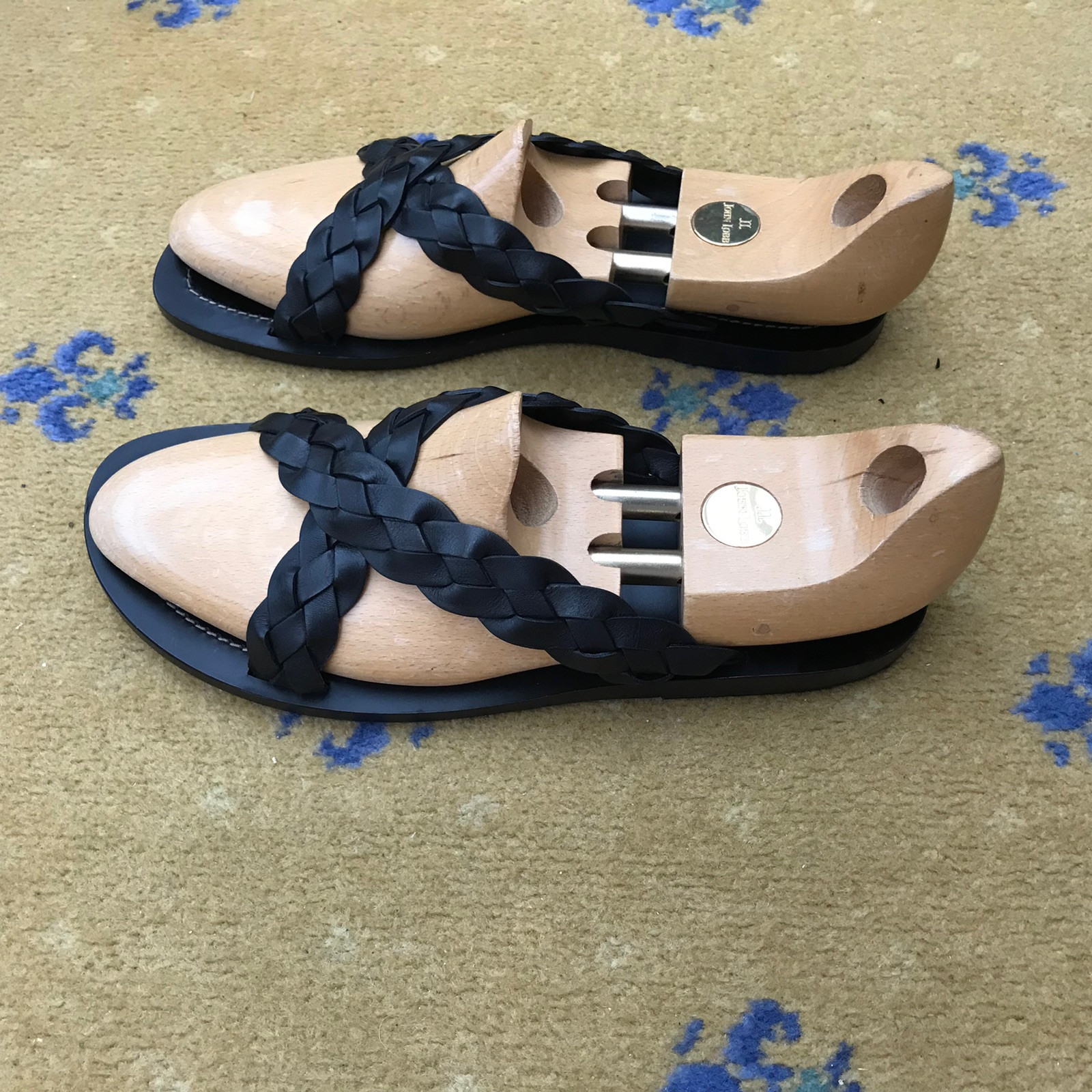 Gucci Leather Sandals Shoes Black Plaited Strap Decorative Mens UK 9 US 10 EU 43 thumbnail 5