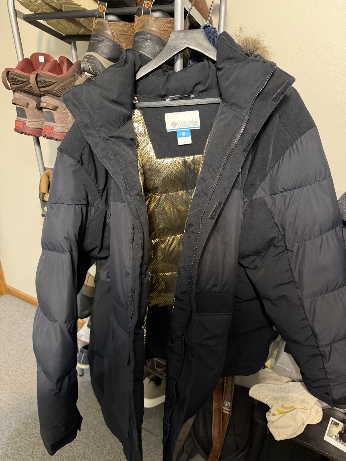 Columbia Marquam Peak Fusion II Parka Omni-Heat Infinity Black 3X Hooded